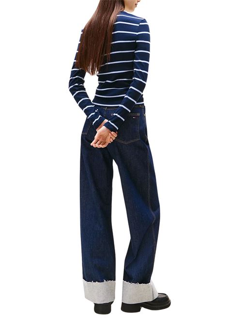 T-shirt manica lunga in cotone elasticizzata Tommy Jeans | DW0DW173870A6